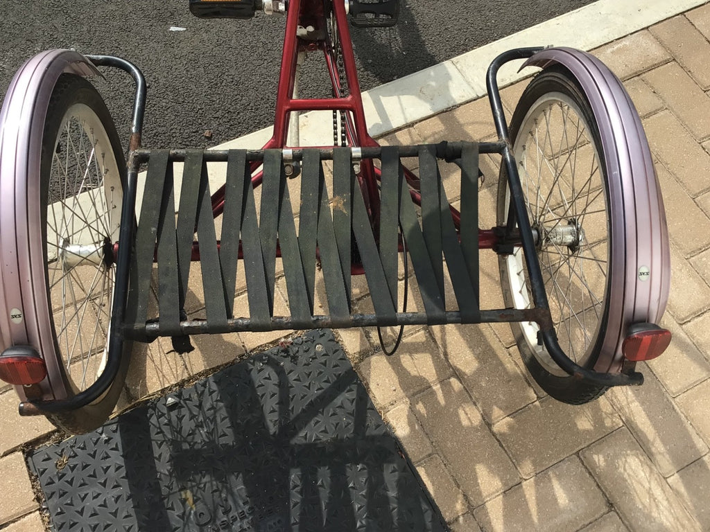 PASHLEY - Tri-1 Folding Adult Trike Burgundy Red 7 speed