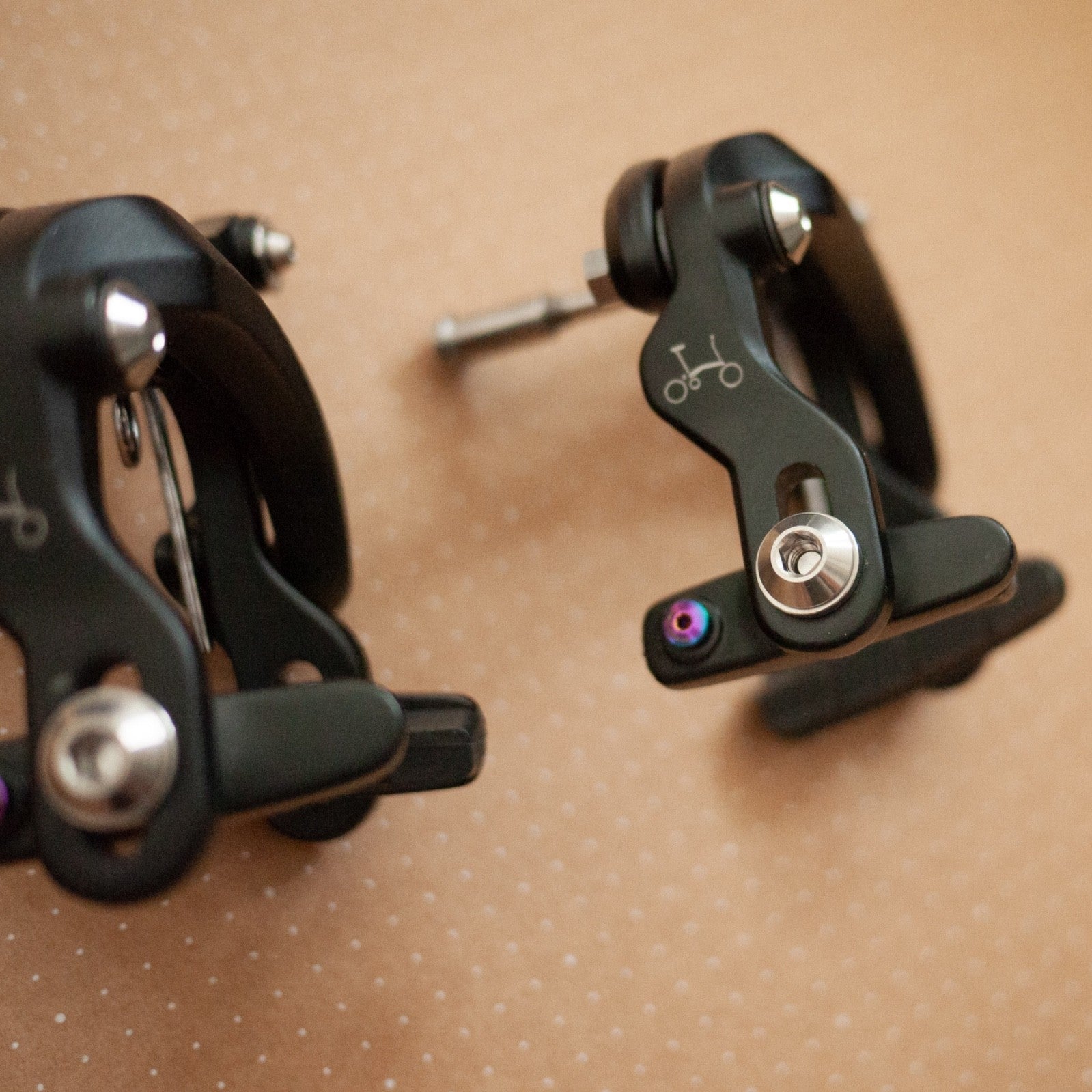 Brompton Brake Callipers Titanium Bolts Chris King Ti Seatpost Stopper