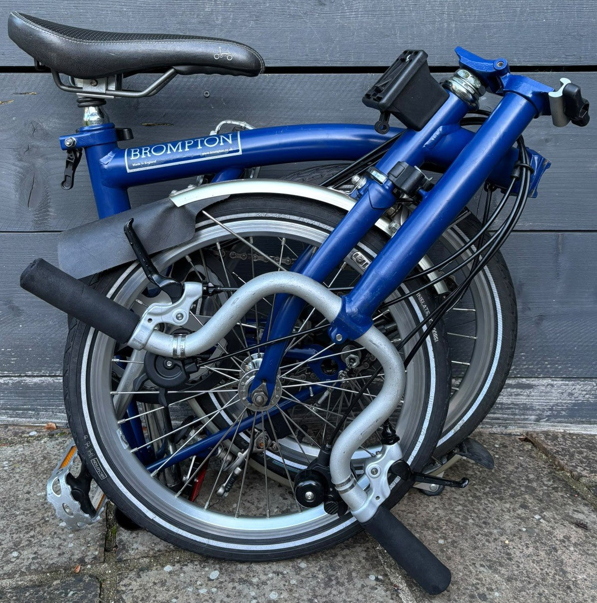 Brompton M6L C Line 6 Speed Folding Bicycle in Cobalt Blue Excellent Condition