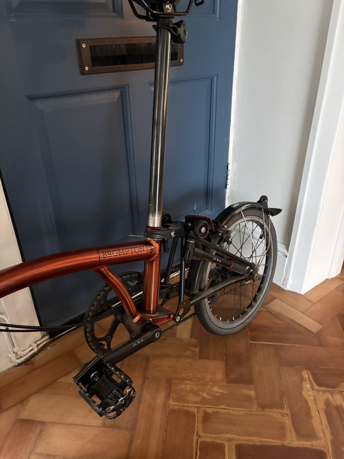Brompton Black Edition Flame Lacquer 6 Gears, Racing handle bars