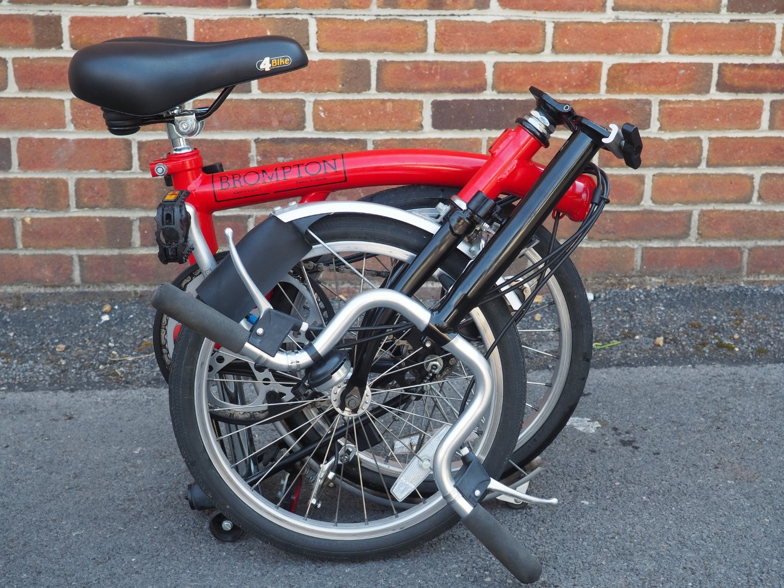 Brompton M3L Folding Bike, Red, 3-Speed — Original Owner Since 2000, Low Mileage