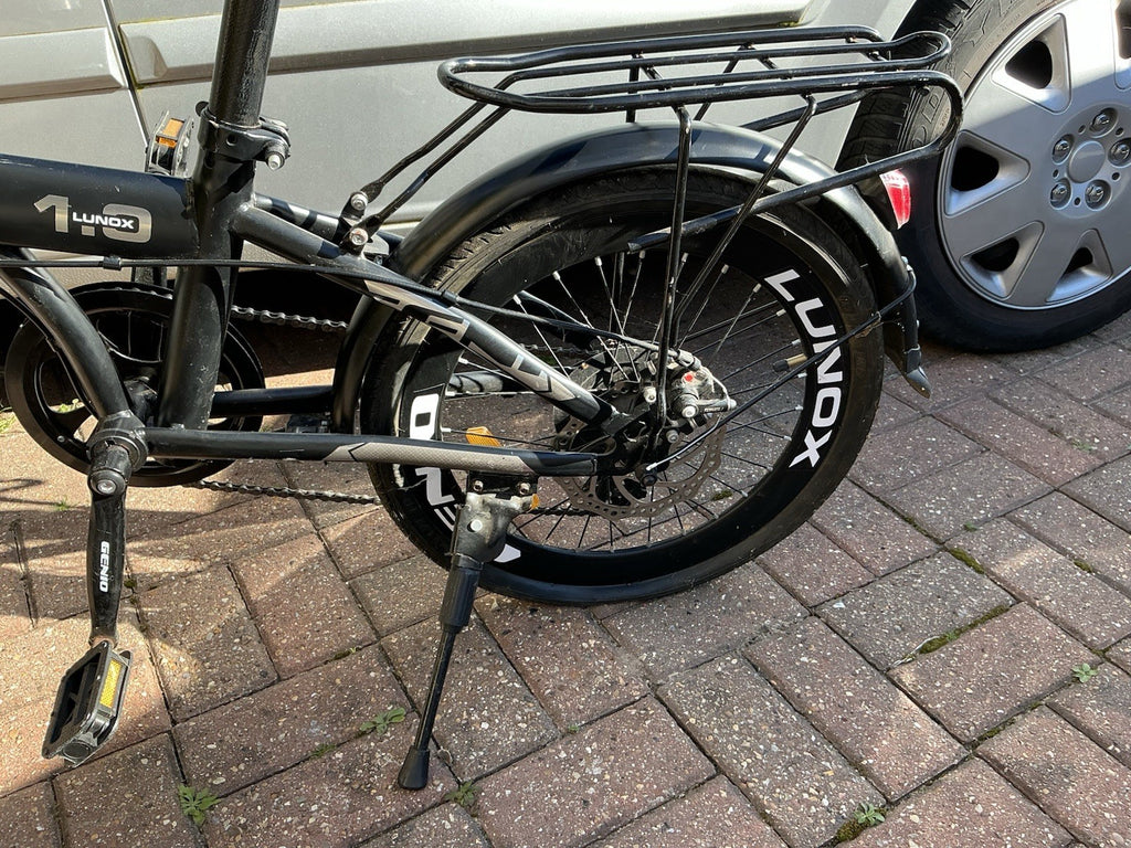 Genio Lenox 1.0 Folding Bike 20" Wheels Black. Spares Or Repair