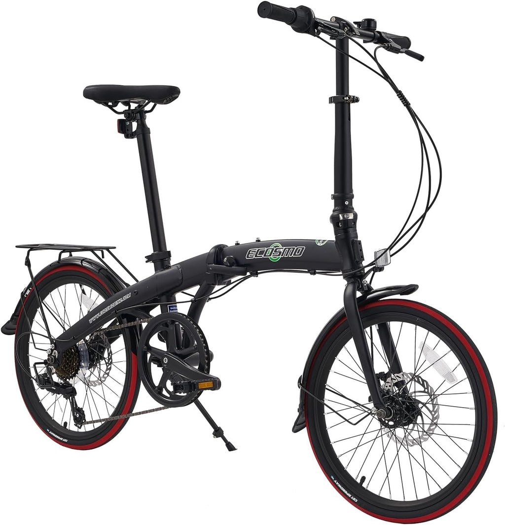 Folding 20" Alloy Bike 7 Speed Lightweight Commuter Bicycle 12kg City