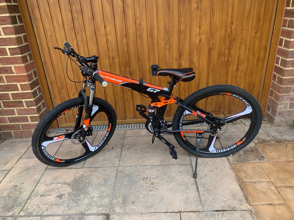 Trioblade Folding Bike 27” Wheels, 21 Gears Orange