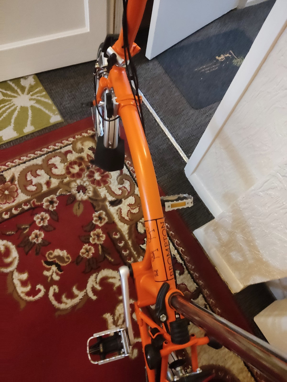 Brompton S3L Folding Bike 3-Speed, Orange