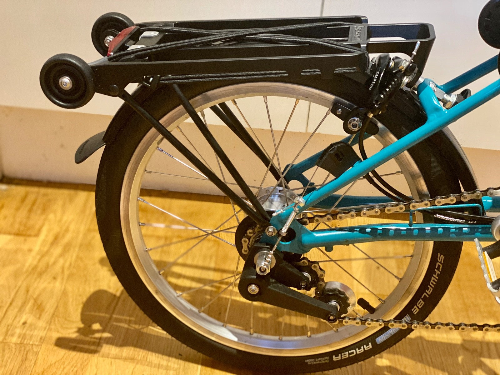 Brompton B75 Folding Bike, Always Stored Indoors., numerous upgrades