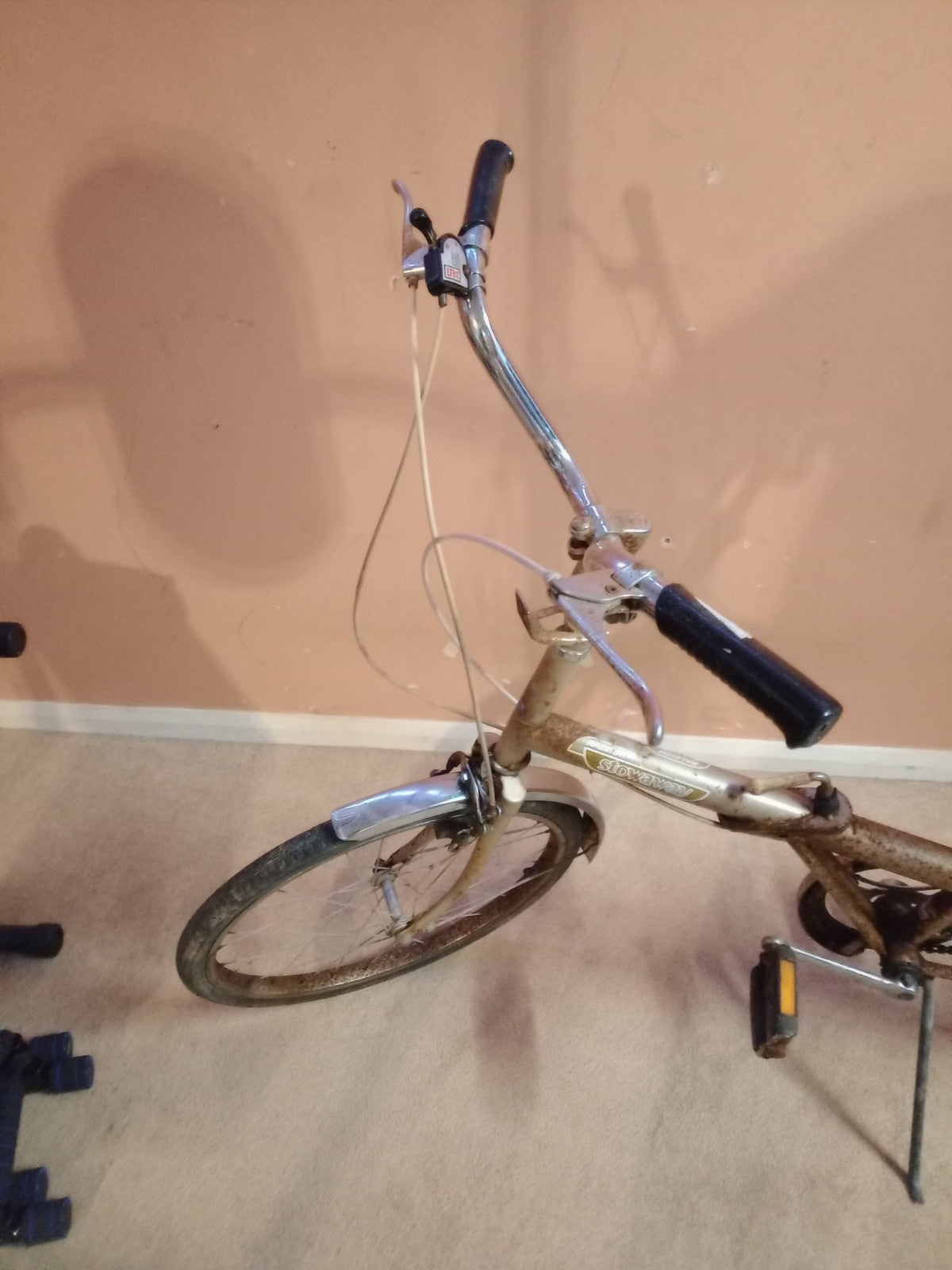 Raleigh Stow Away Folding Bike Vintage Shopper Rack