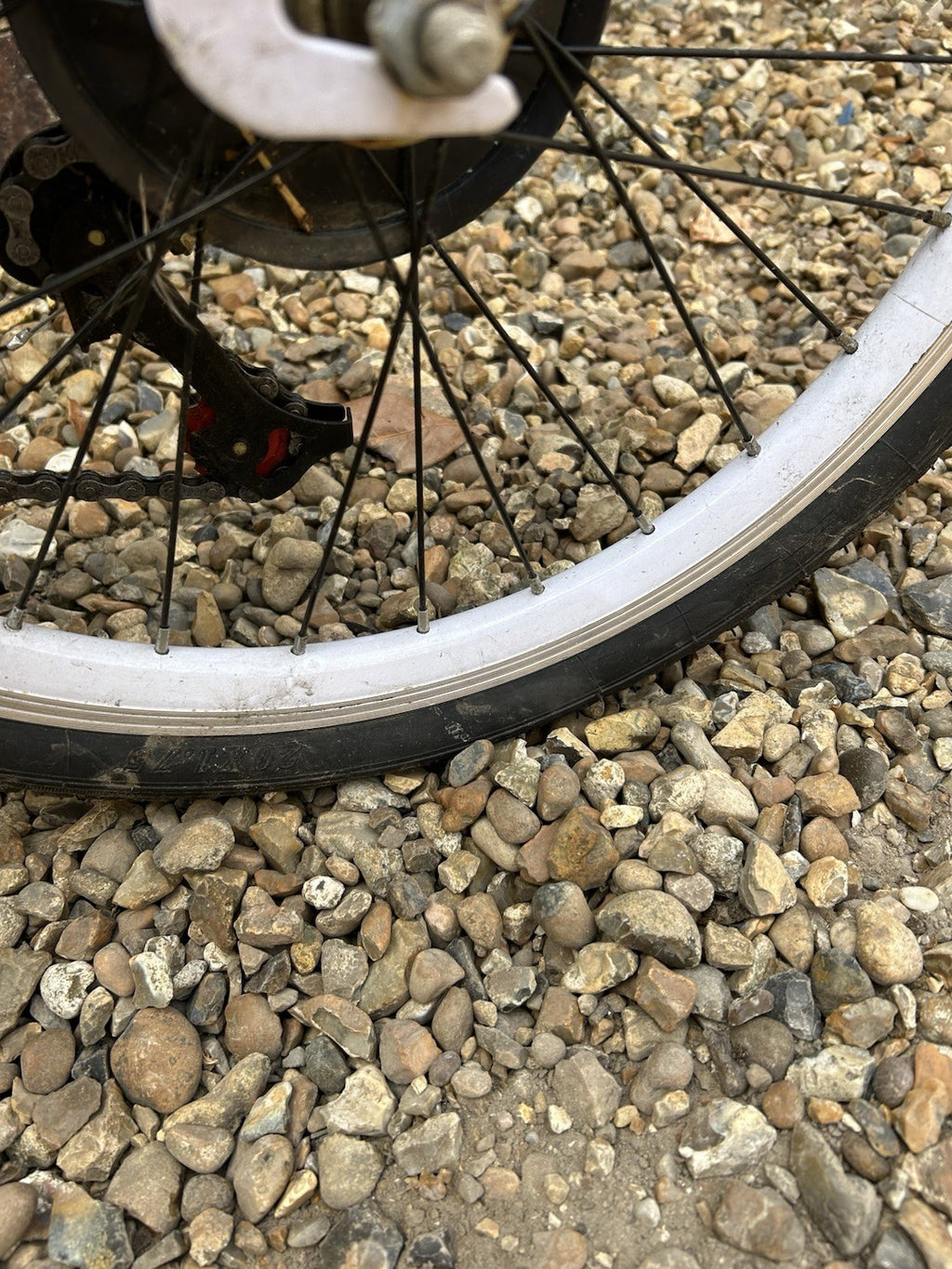Foldable White Bike