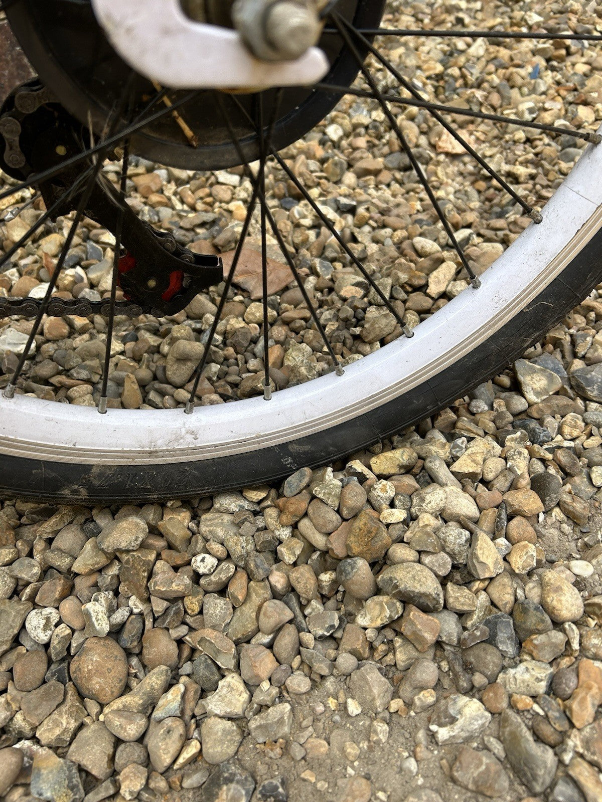Foldable White Bike