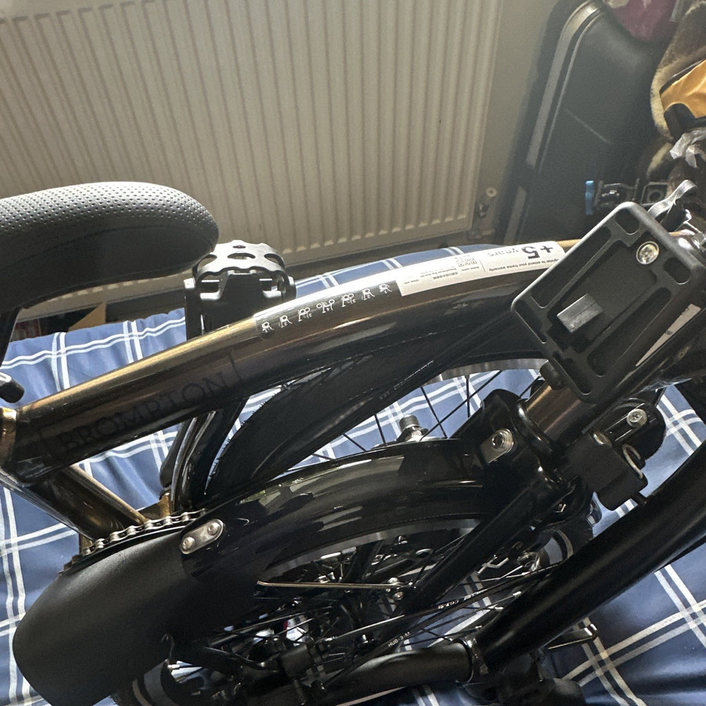 2023 Brompton C Line Folding Bike 16in Raw Lacquer Frame