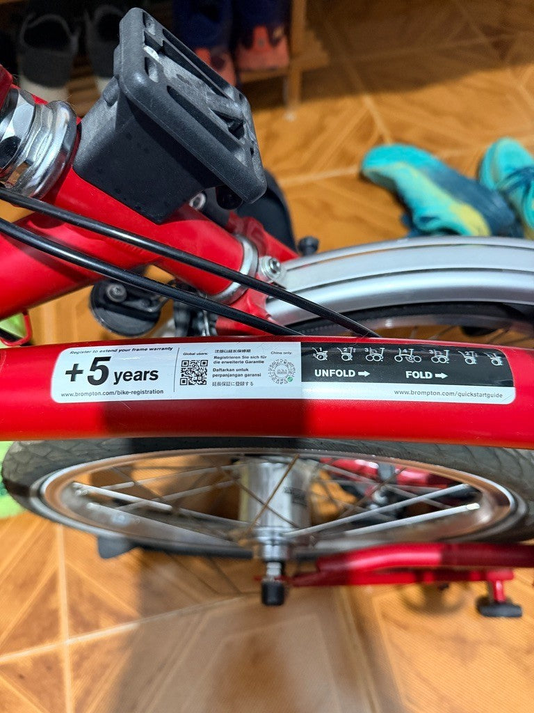 Brompton Mid Bar 3 Speed  - C Line Red