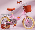 Kids Girls folding bike cycle +Removable Rack &Basket - 12/14/16/18 inch - Pink