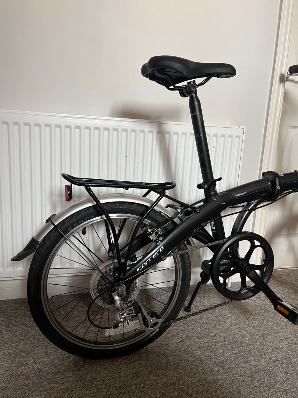 Carrera Intercity Folding Bike - Grey (2025). Collection Only (Bath).