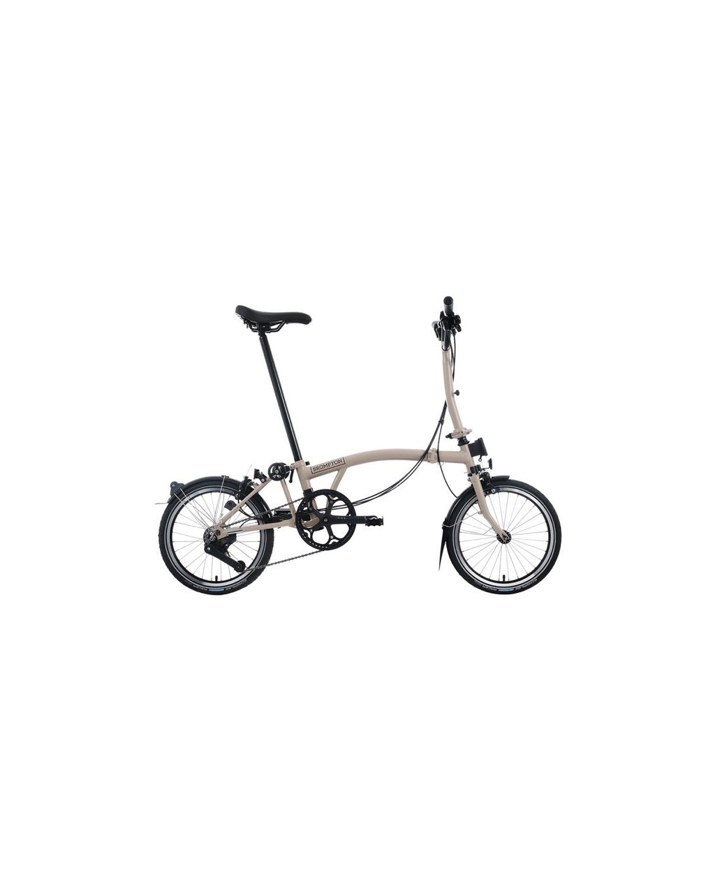 Brompton C Line Folding Bike 6-Speed Colour Dune Sand Handlebars Mid Bar