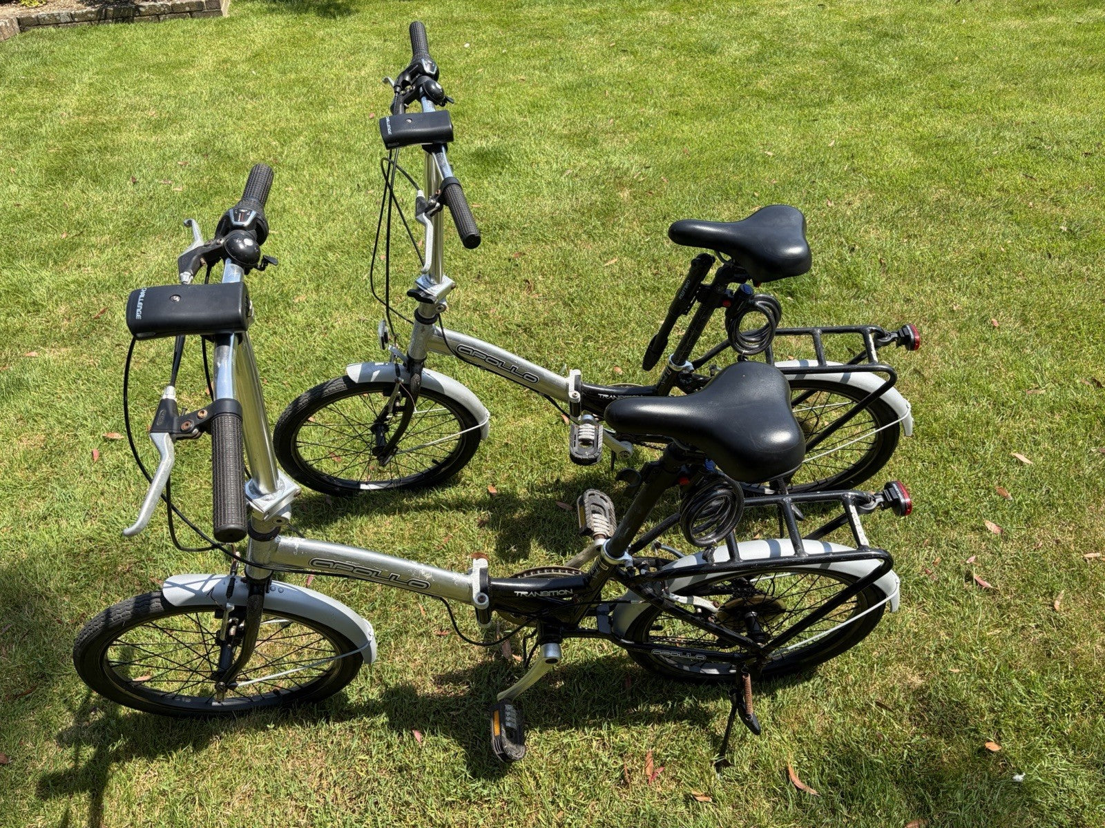 Pair of Folding Bikes His and Hers Folding Bikes 20" Wheels Ready To Go