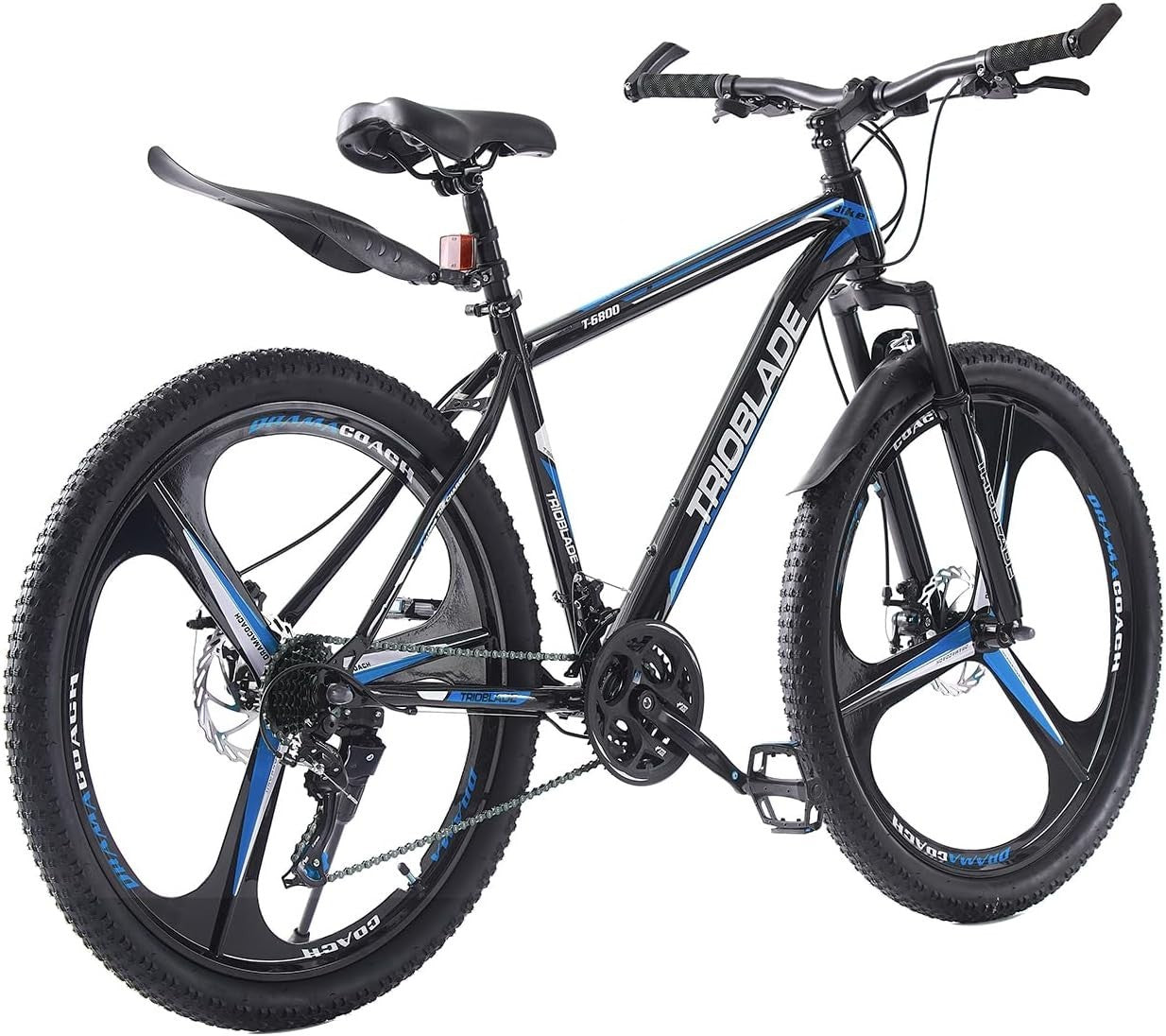 24" Dual Suspension Mountain Bike 21-Speed Disc Brakes Alloy Wheels