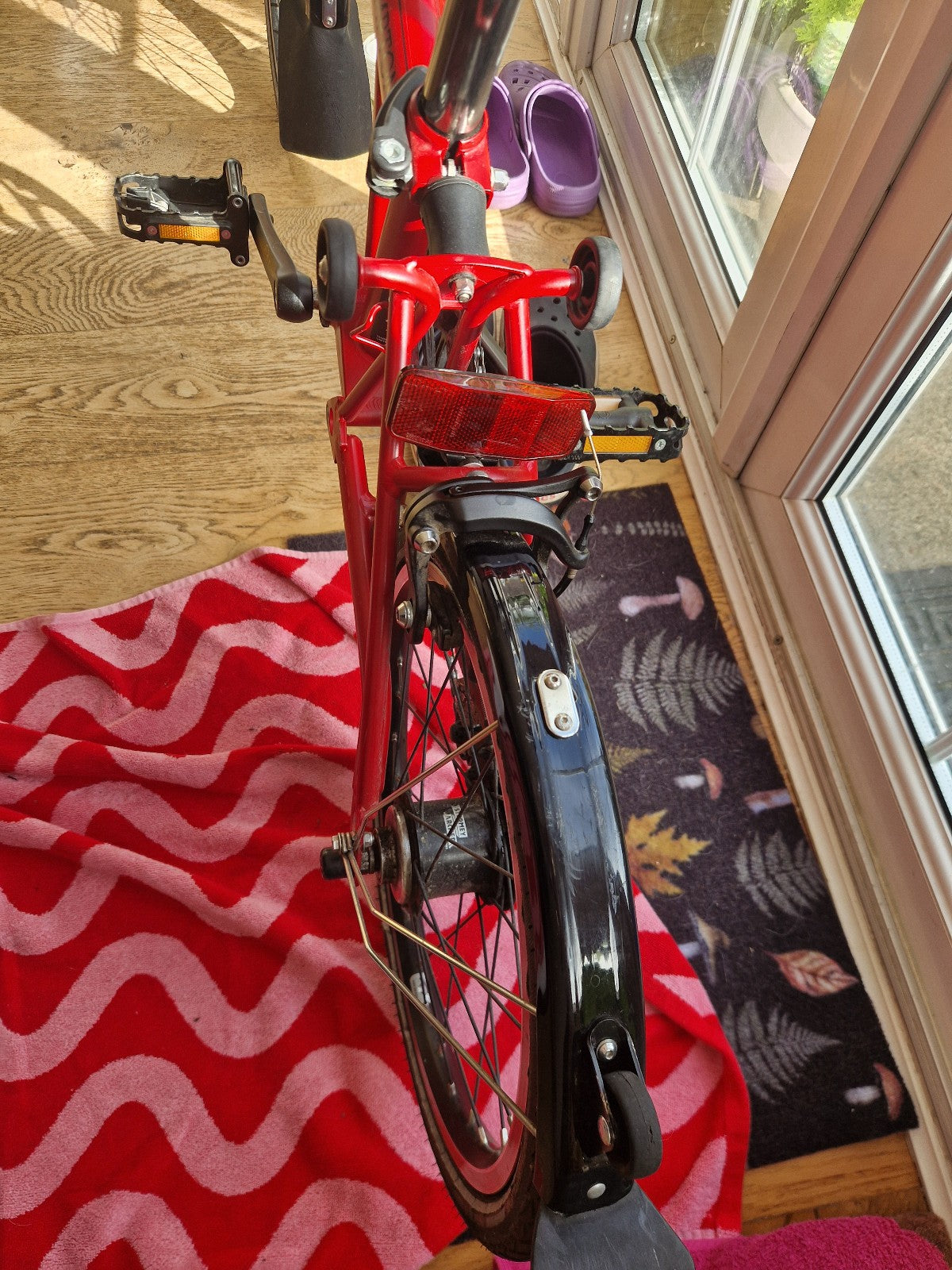 Brompton Folding C Line Bike 6-Speed, Red