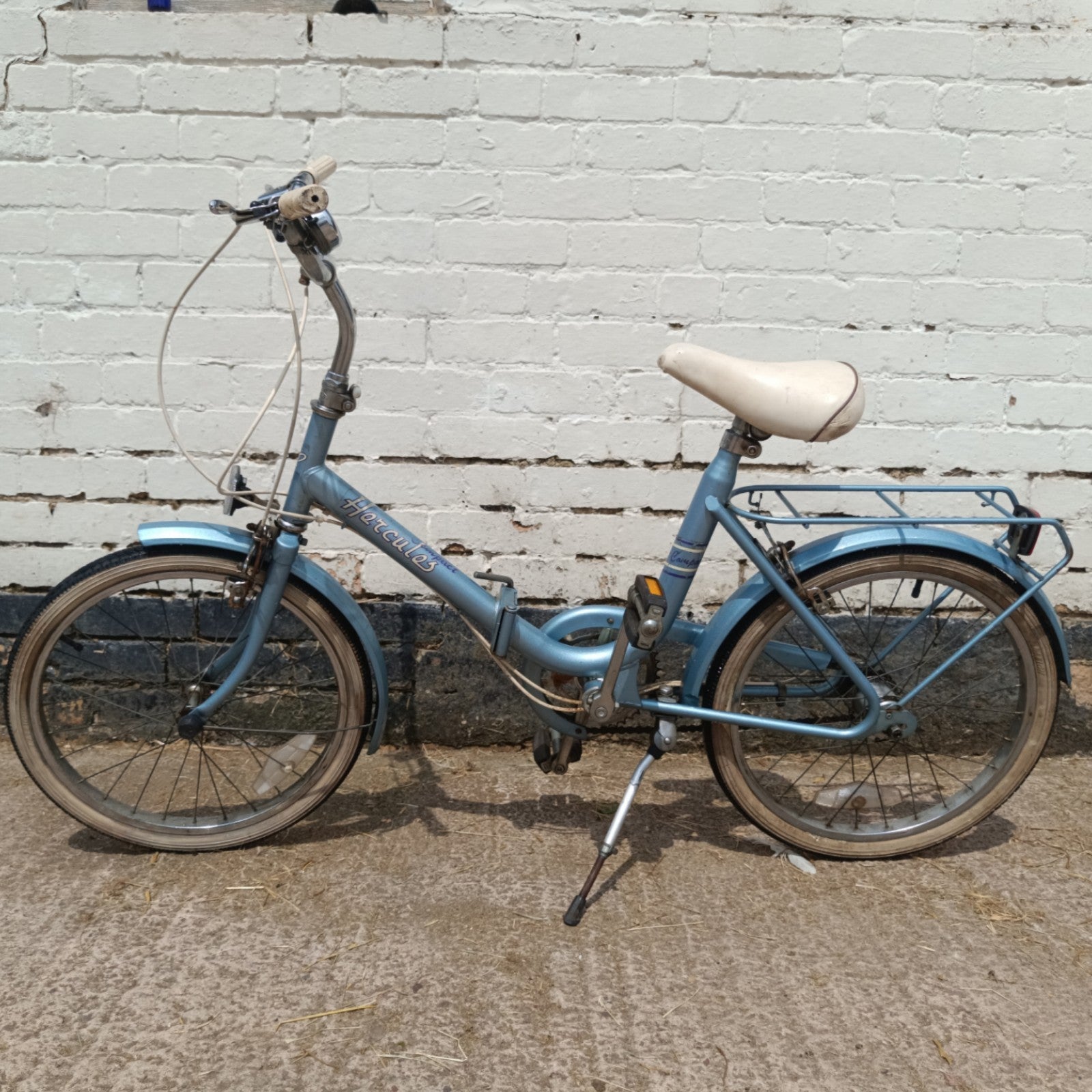 Vintage Hercules Compact folding bike Stowaway Shopper fold Raleigh Retro 1970