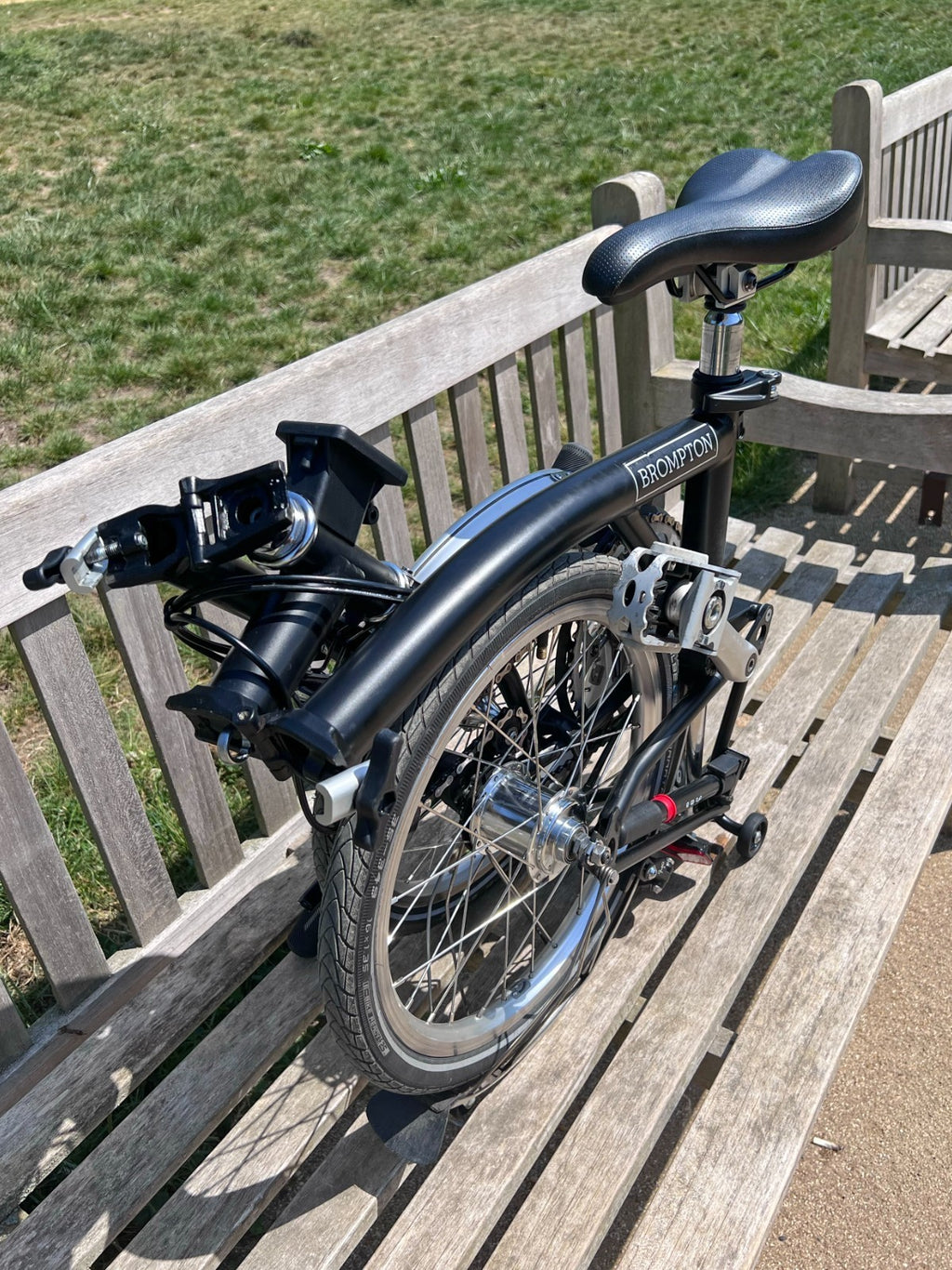 Brompton M3L 3-Speed Folding Bike - Matte Black - Great Condition