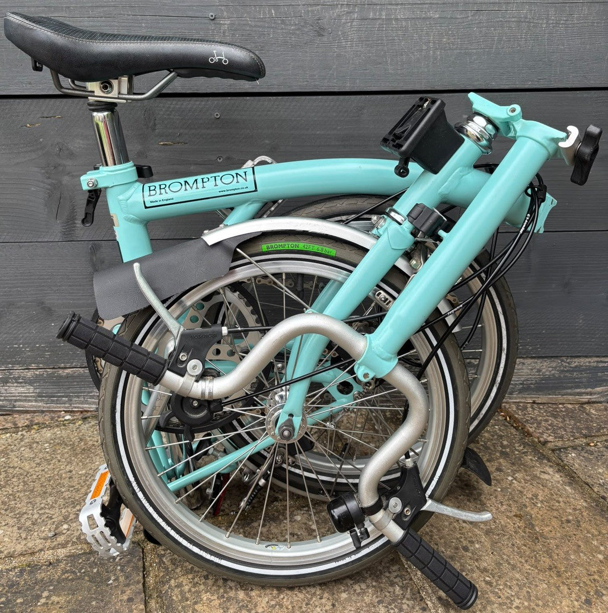 Brompton M3L C Line equivalent Folding Bicycle in Turkish Green - Hardly Used