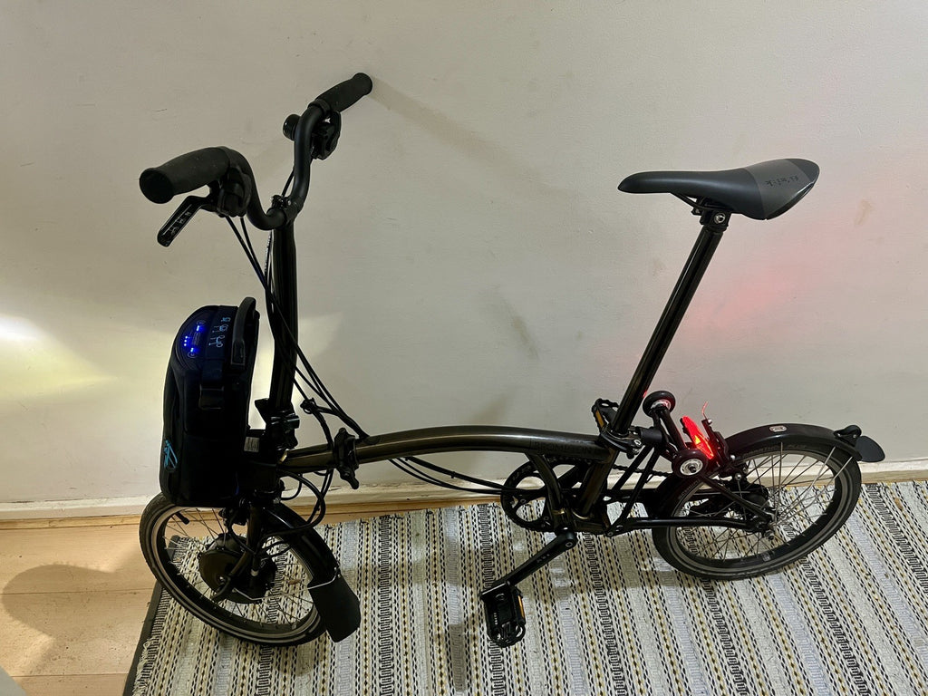 Brompton Electric C Line Explore 6 Speed, Gold Lacquer Limited Edition