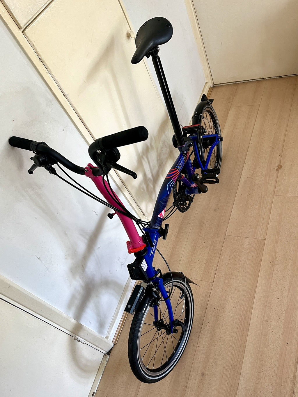Brompton 2024 Team GB P Line Edition 12 Speed Folding Bike EXC COND