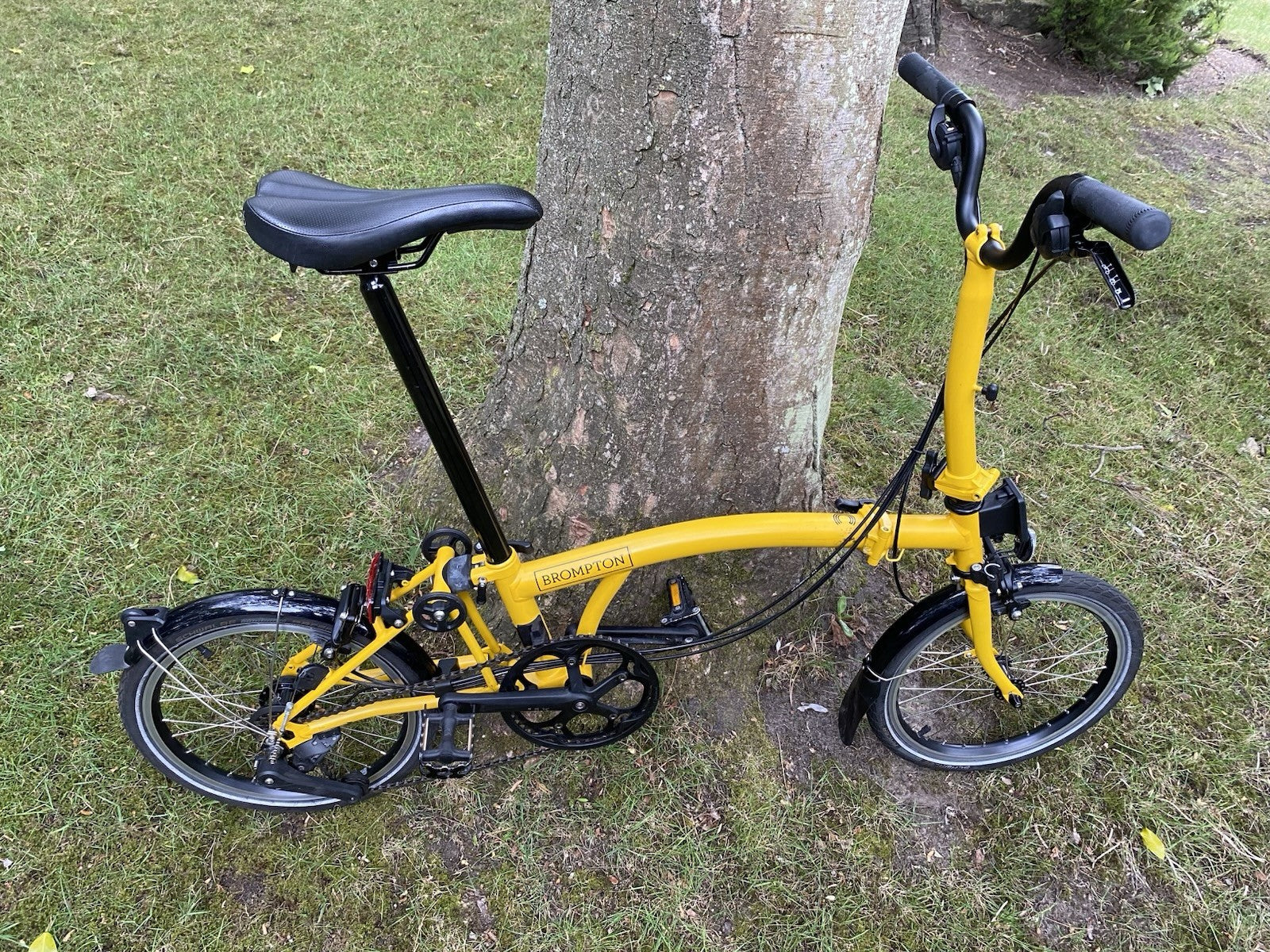 Brompton bike C-line 12-speed 2025 mid bar In bumblebee yellow