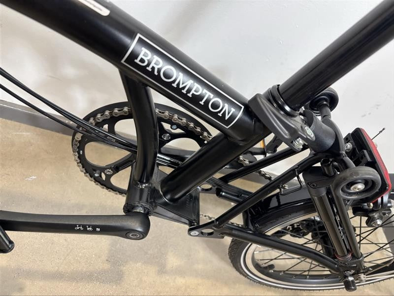 Brompton C Line 6 Speed 2023 Mid Handlebar Folding Bike - Matt Black