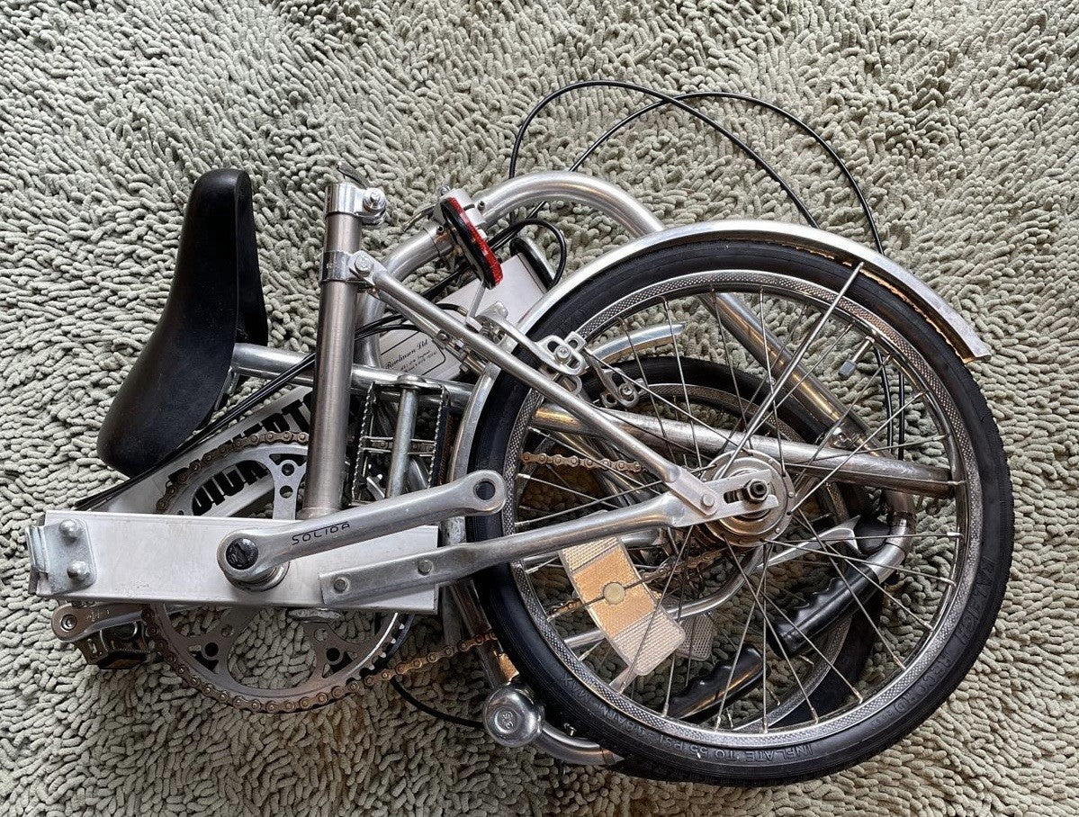 Vintage Bickerton Folding Bike With Original Carry Bag- Collectible