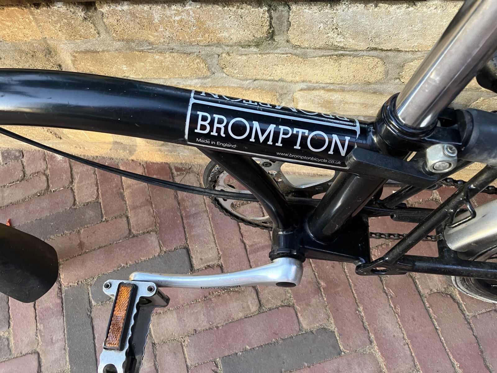 Pre 2017 C Line 3 Speed Brompton Folding Bike With Carry Bag , Front Bag