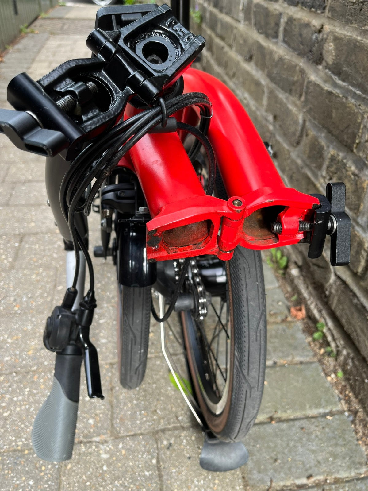 Brompton C-Line 6 speed Red Black S-type
