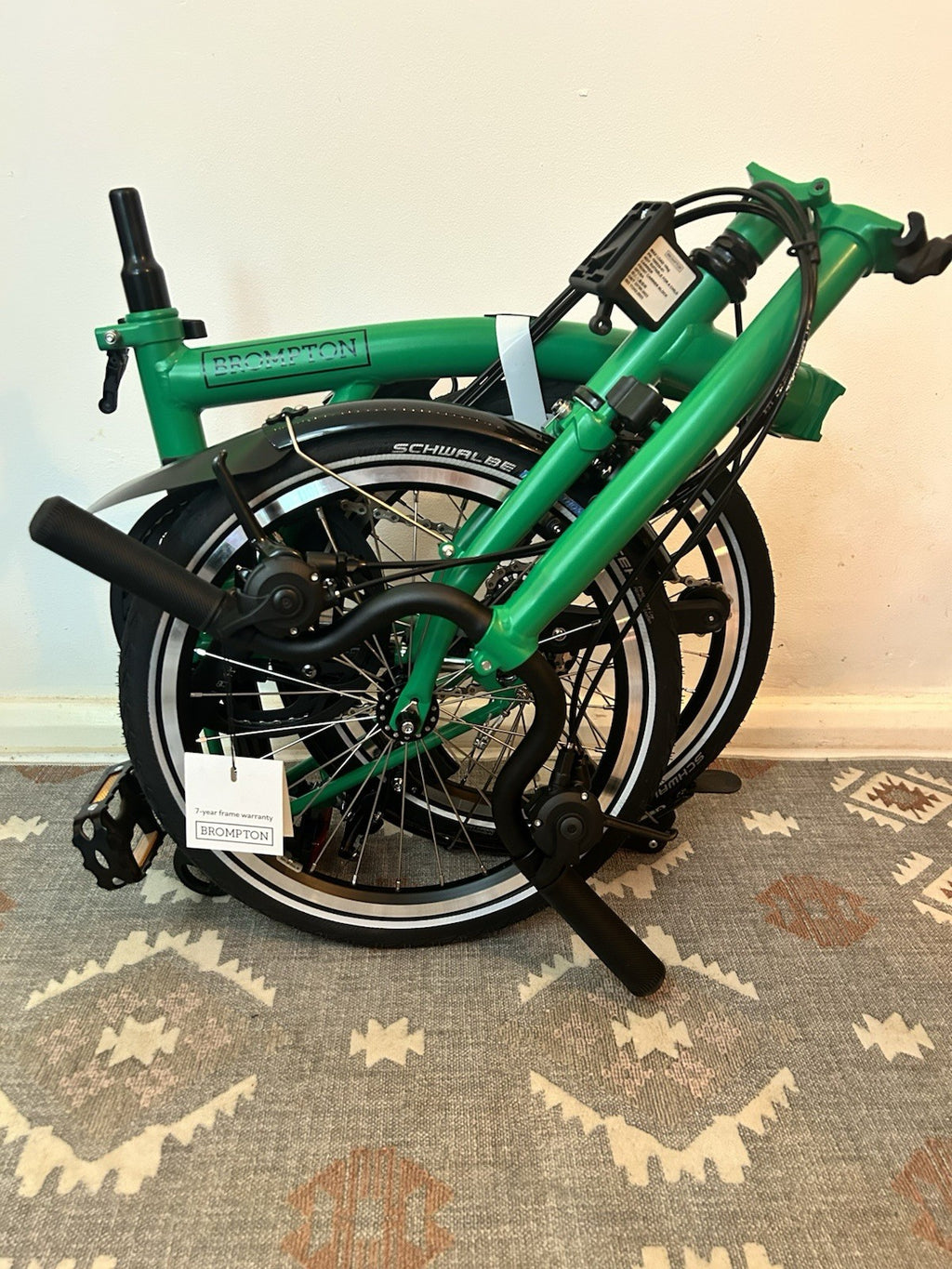 New Brompton C Line 12 Speed 2026 - Folding Bike - Palm Green - Original Box
