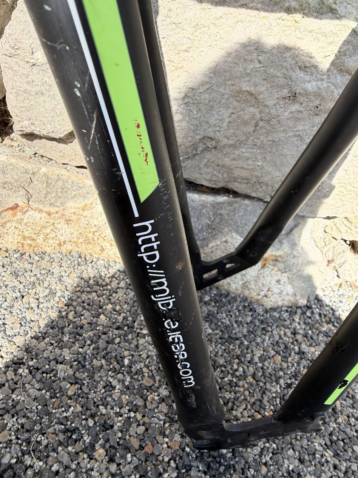SMRLO Mountain Bike Frame Black Green Raceseng  Quickstyle MX300