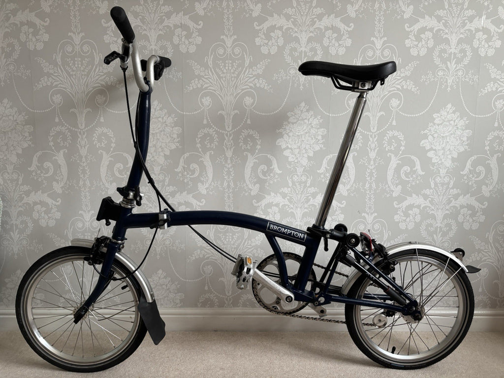 2019 Brompton M3L folding bicycle C Line Equivalent in Tempest Blue - Used