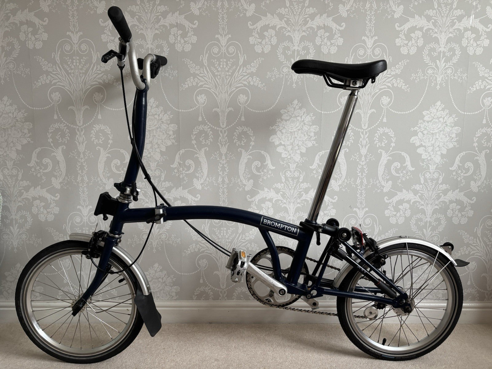 2019 Brompton M3L folding bicycle C Line Equivalent in Tempest Blue - Used