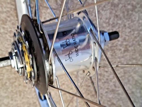 Brompton BWR 6 Speed 16"  Wheel -Set -Front and Rear- Silver - 28 Hole