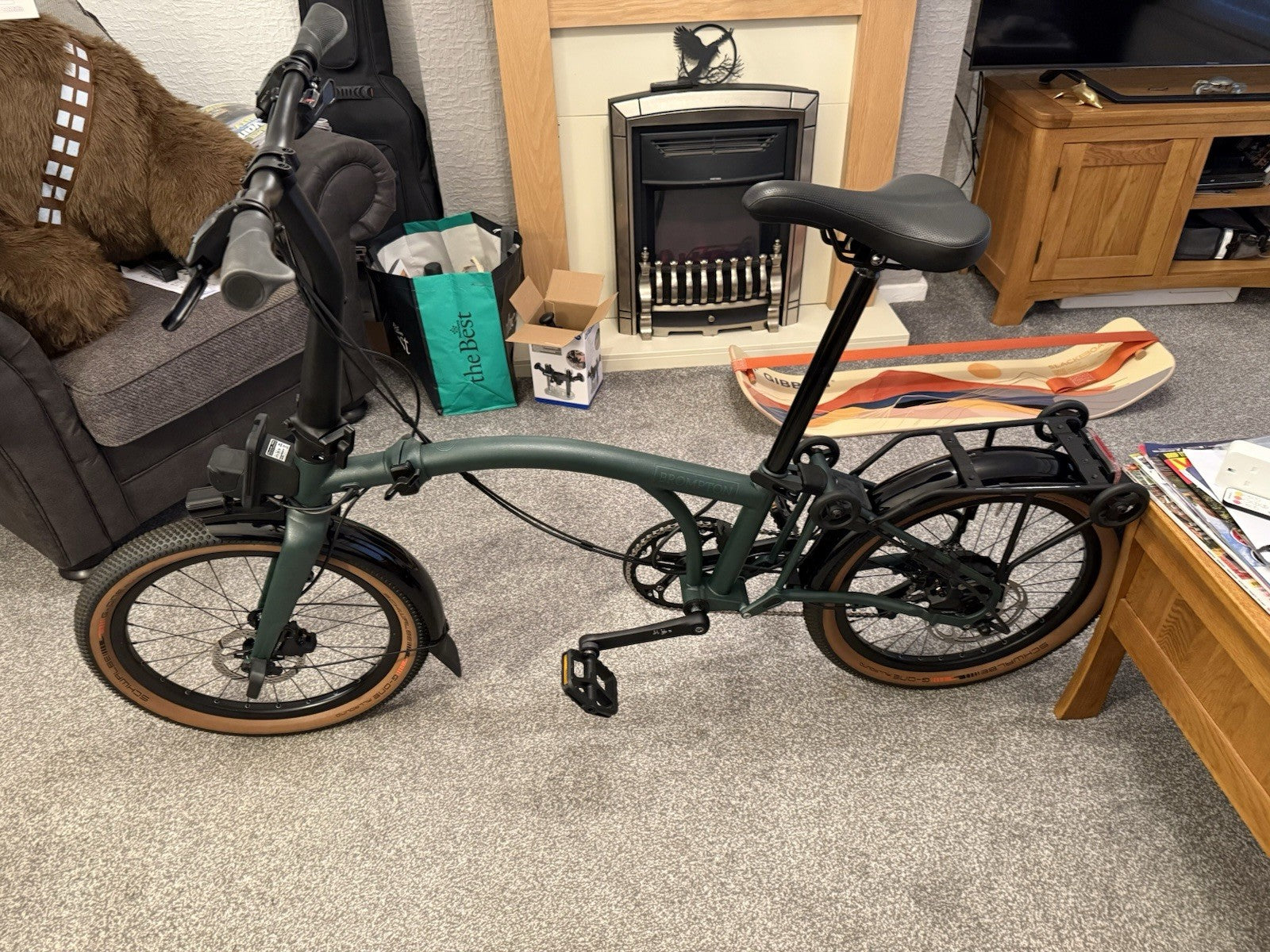 Brompton G Line With Roller Frame 4 Speed. Mint Condition.