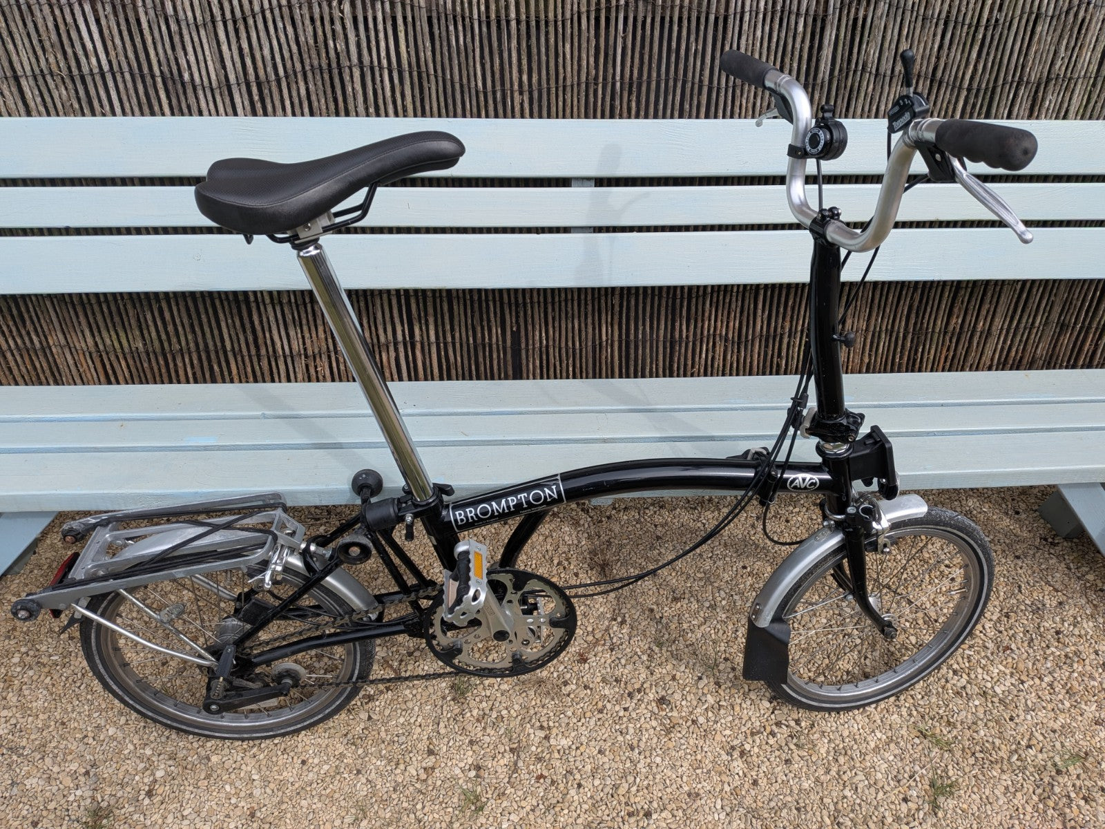 Classic Brompton Folding Bike Folder 3-Speed, Black, Upgraded (=M3R)