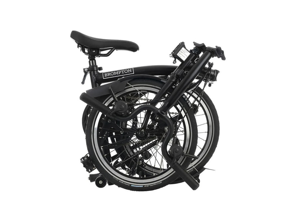 Brompton C line 6 Speed Black Mid with DYNAMO - M6L - RRP £1599 - World Delivery