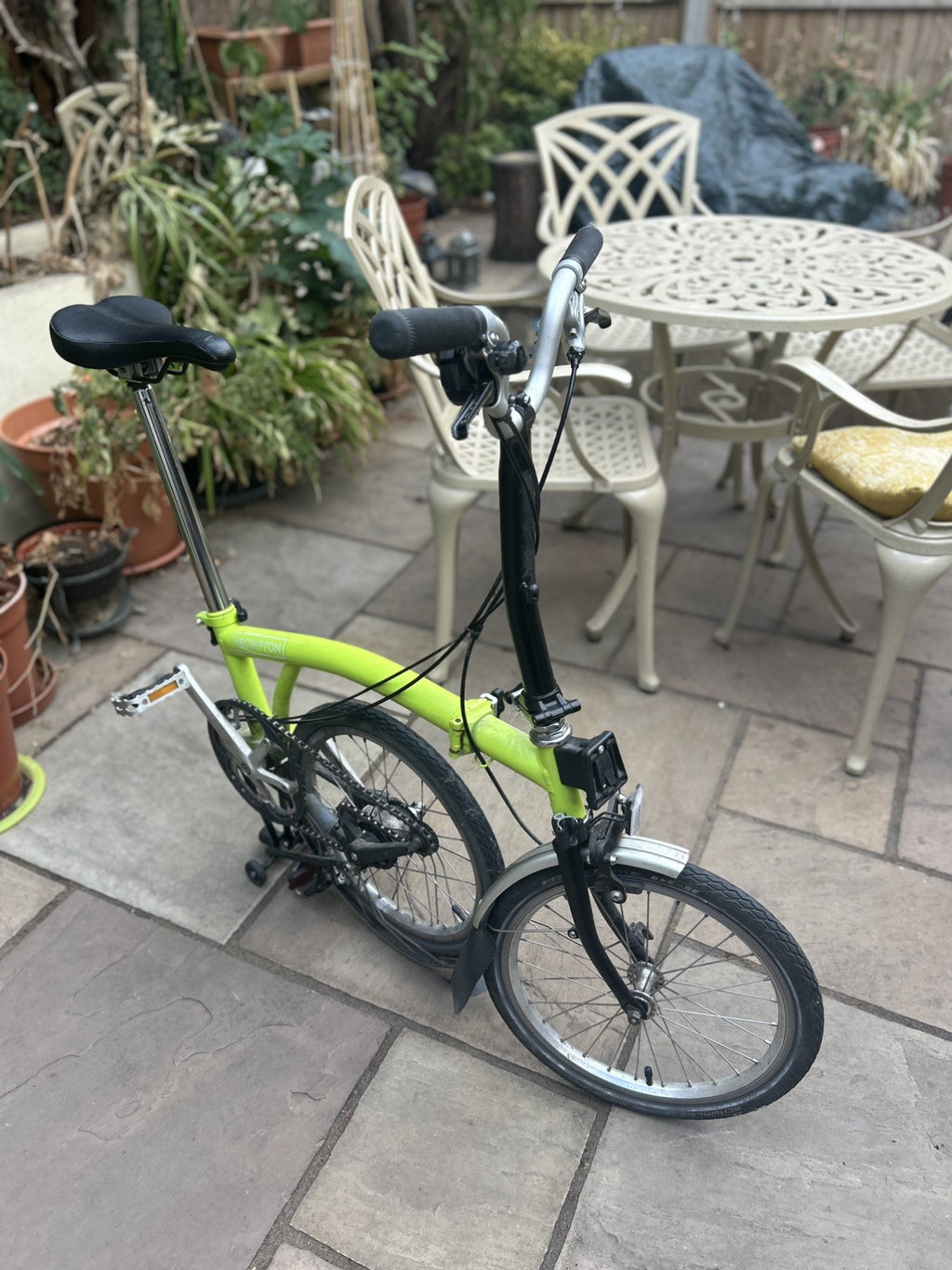 2018 Brompton M3L Folding Bike - Lime Green - Premium Bundle with 2x S-Bags