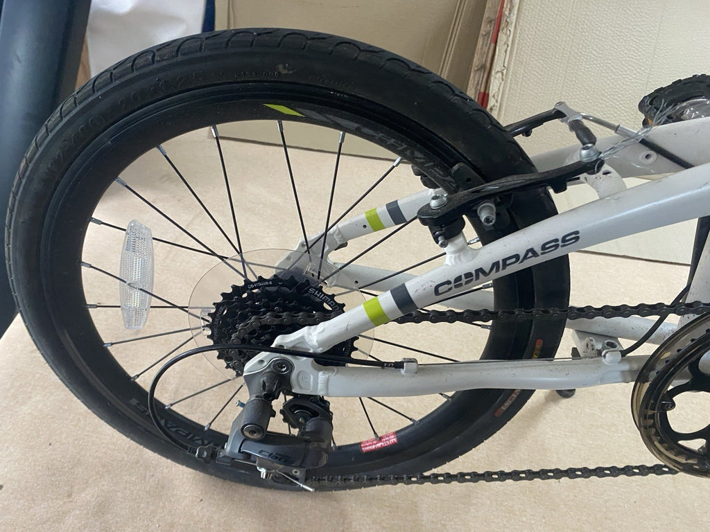 Go Outdoors Compass Northern Folding Bike 20" Wheels White