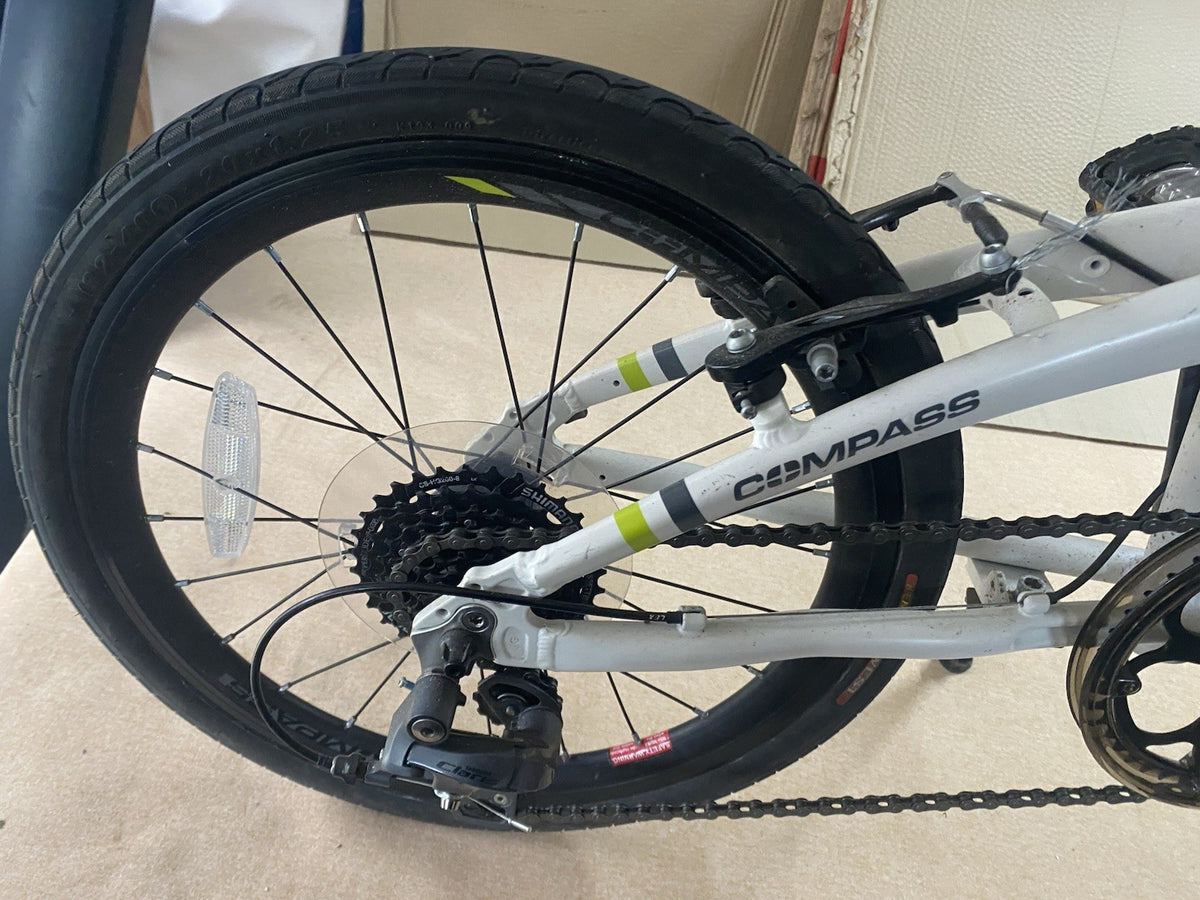 Go Outdoors Compass Northern Folding Bike 20" Wheels White