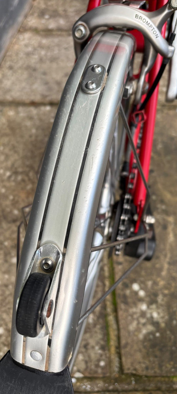 Brompton S2L Folding Bike 2 Speed C Line Urban Low in Red