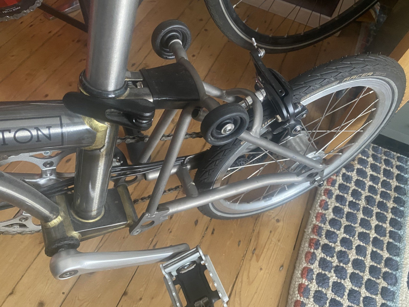 Brompton M6R C Line Explore 6 Speed raw Laquer