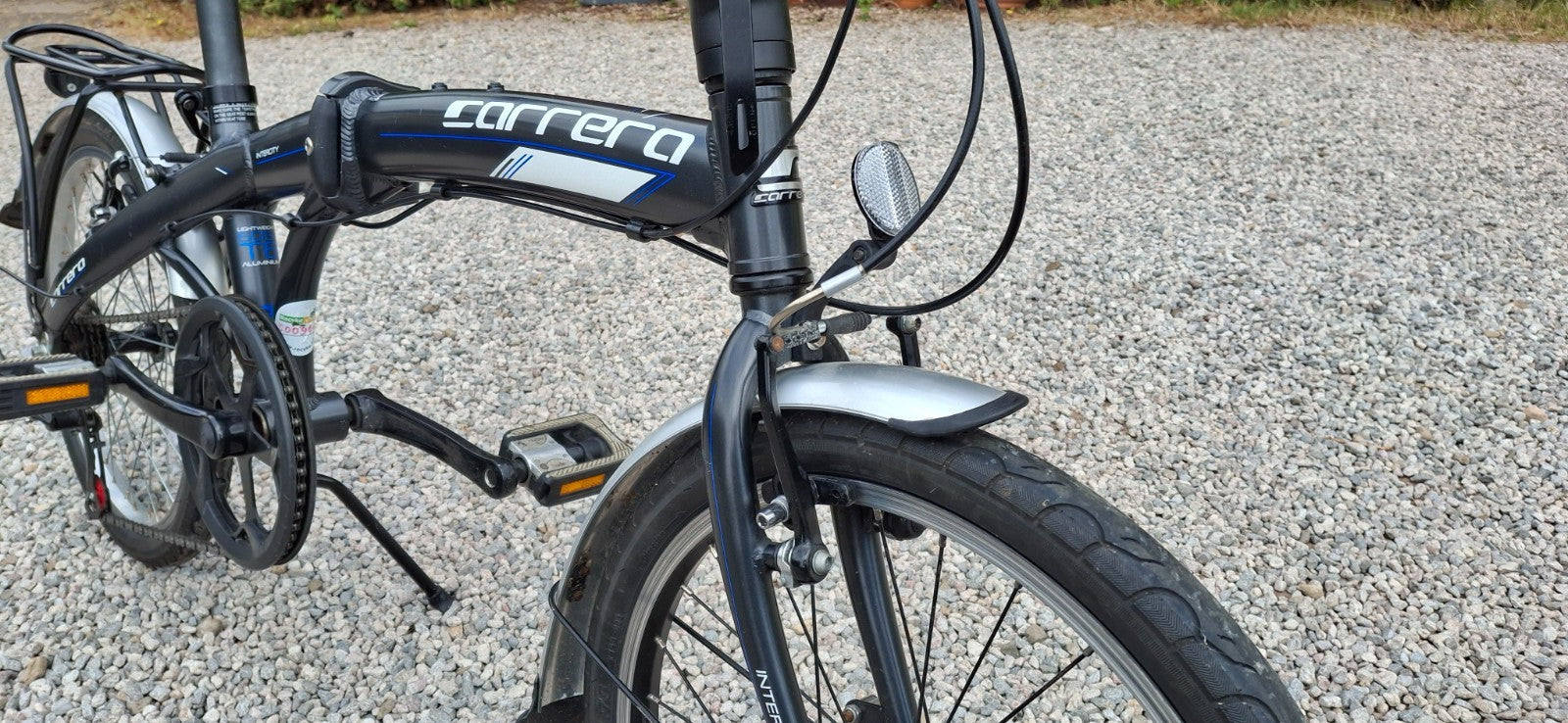 Carrera Intercity Folding Bike 20” Aluminium 6 Speed Rack Mudguards Excellent