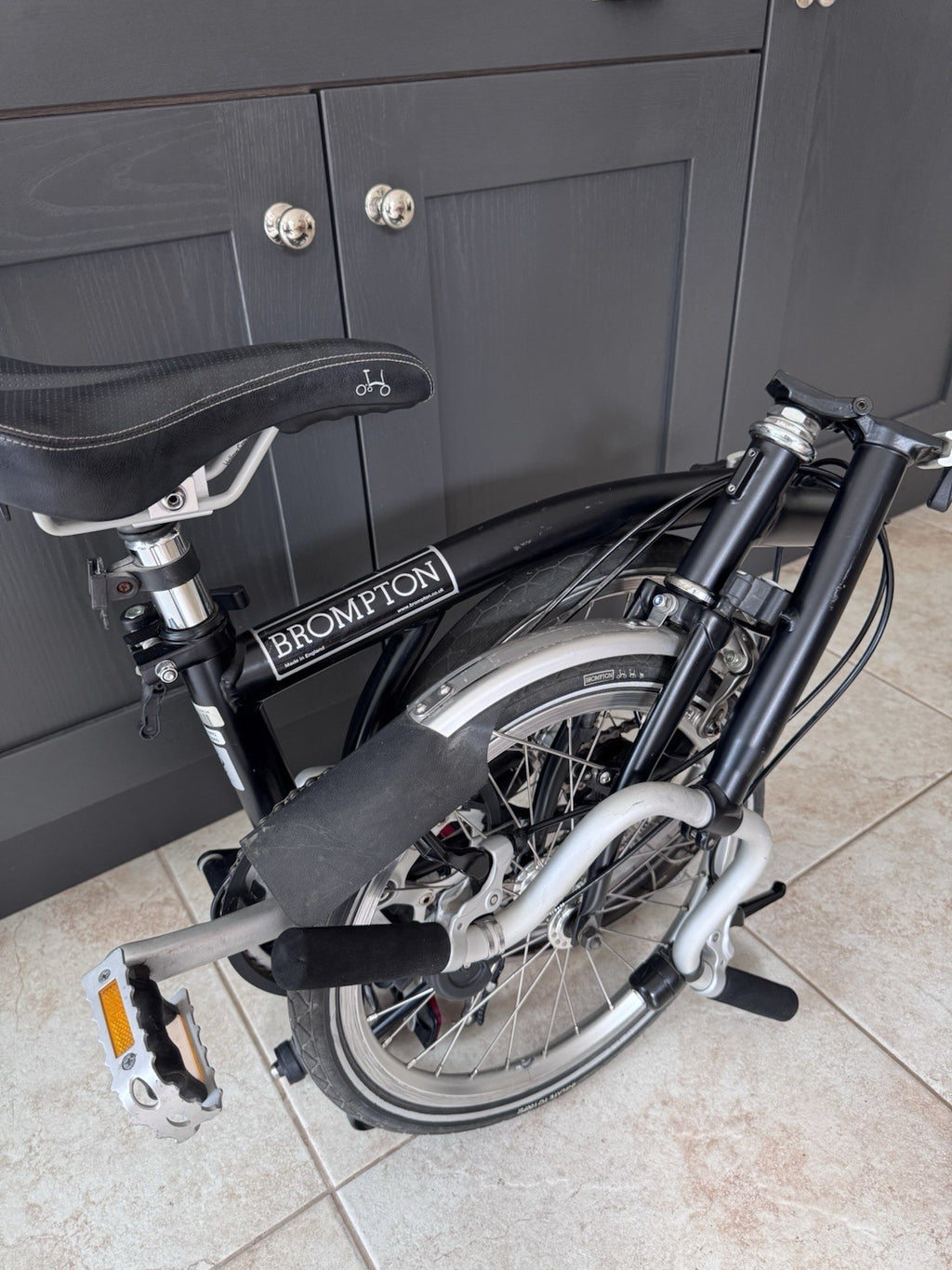 Brompton M3L Folding Bike 3-Speed, Black