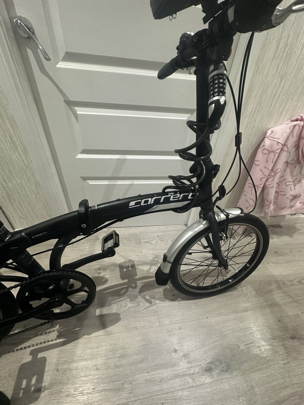 Carrera Intercity Folding Bike Gray/Black Excellent Condition