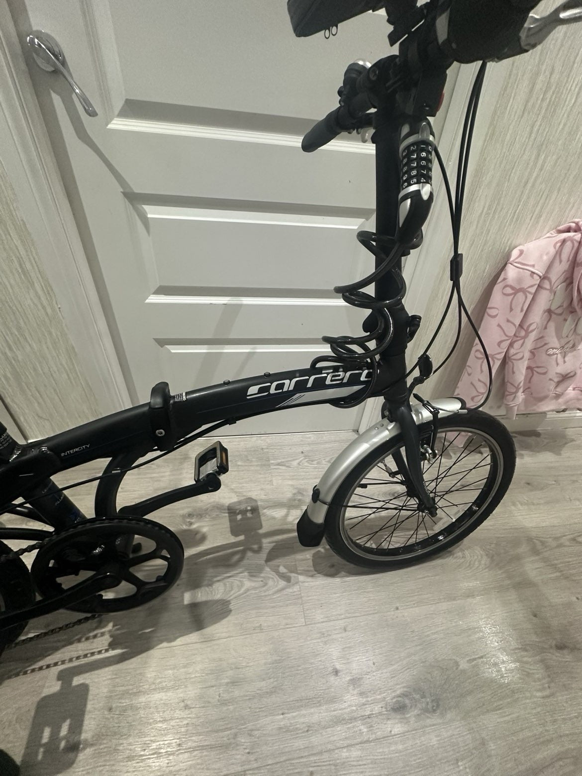 Carrera Intercity Folding Bike Gray/Black Excellent Condition