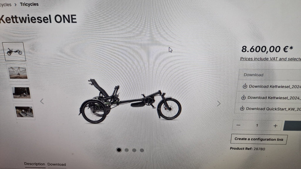 2021 Hase Bikes Kettwiesel Evo with assist auto gears Folding Recumbent trike.🦚