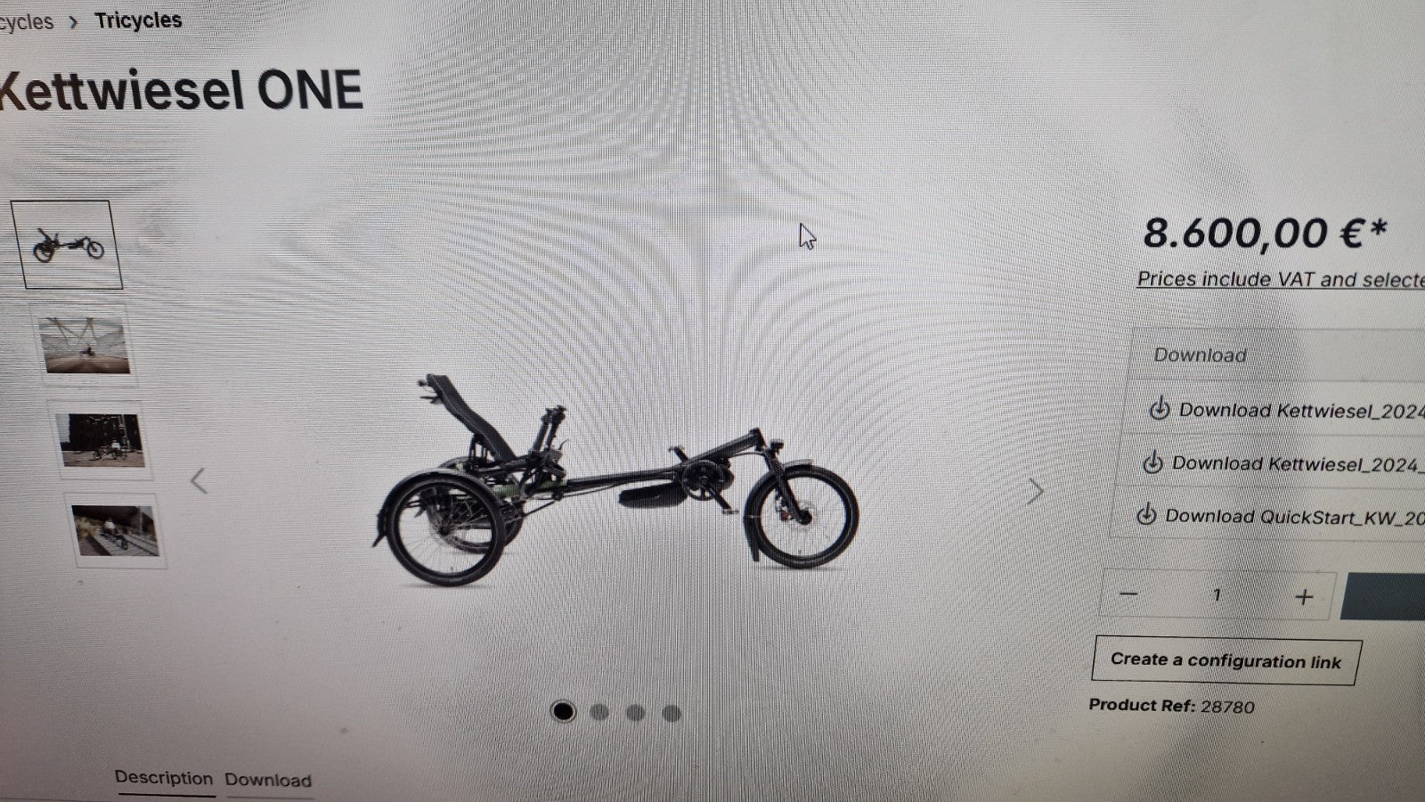 2021 Hase Bikes Kettwiesel Evo with assist auto gears Folding Recumbent trike.🦚